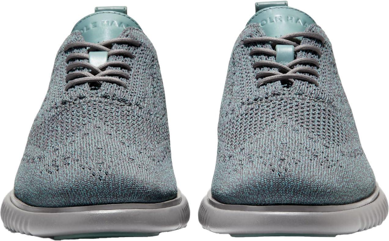 imageCole Haan Mens 2ZEROGRAND Stitchlite Oxford ShoesPavementDecember SkyNorth Atlantic
