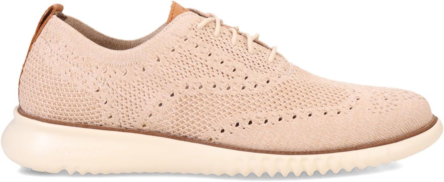 imageCole Haan Mens 2ZEROGRAND Stitchlite Oxford ShoesSand DollarIvory