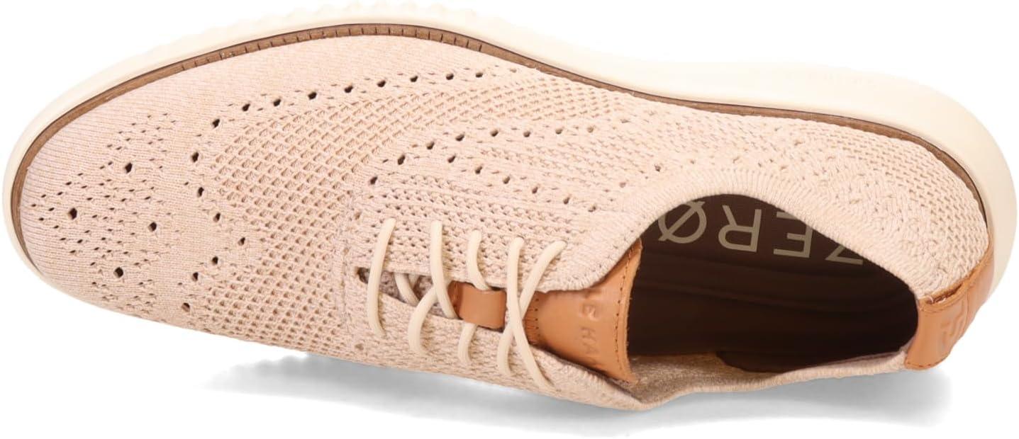 imageCole Haan Mens 2ZEROGRAND Stitchlite Oxford ShoesSand DollarIvory