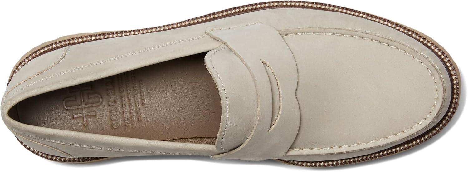 imageCole Haan Mens American Classics Penny LoaferSilver Lining NubuckDark Latte