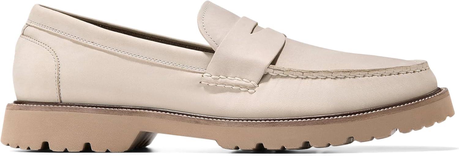 imageCole Haan Mens American Classics Penny LoaferSilver Lining NubuckDark Latte