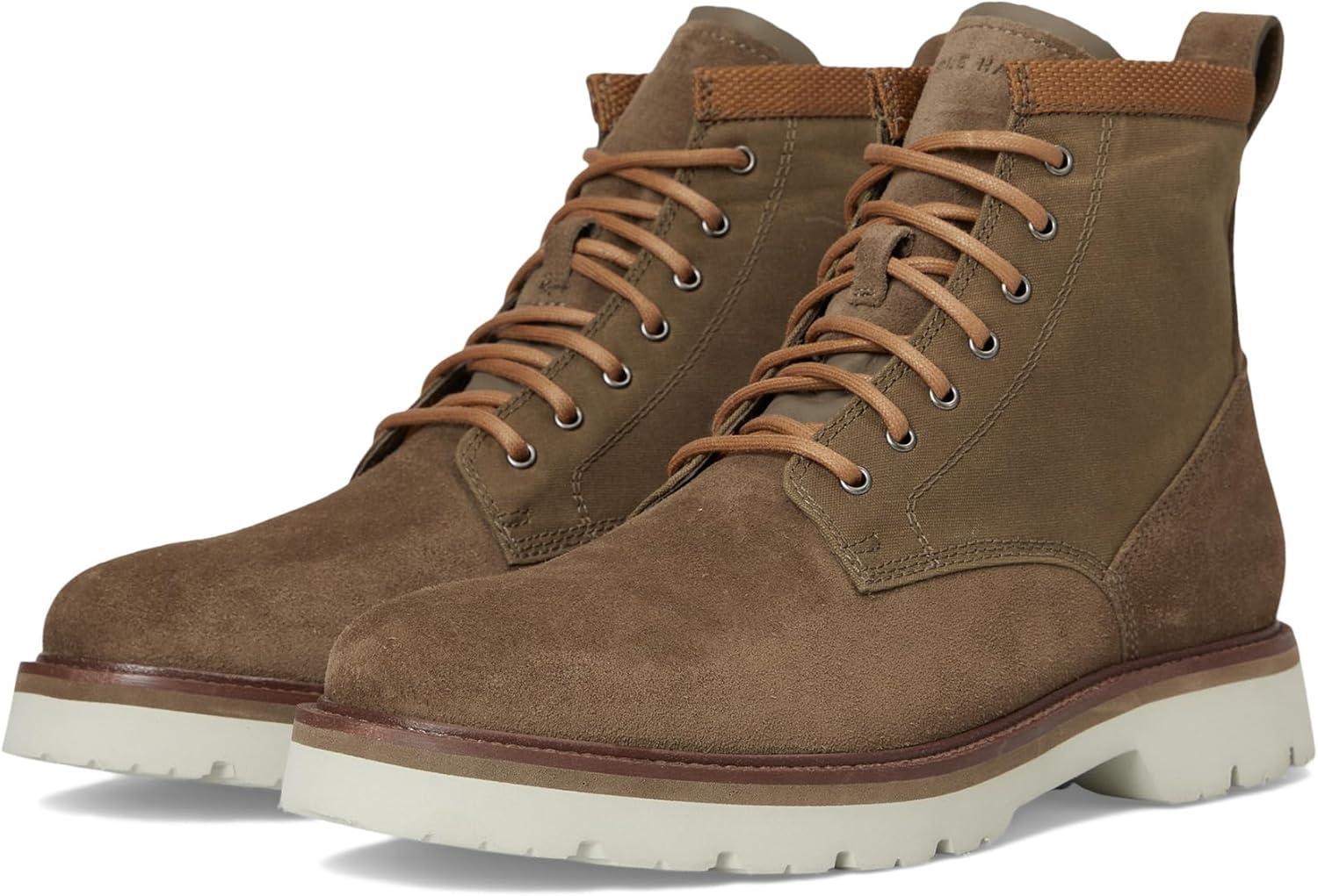 imageCole Haan Mens American Classics Plain Toe Boot Waterproof FashionMorel SuedeGolden HoneyWaterproof