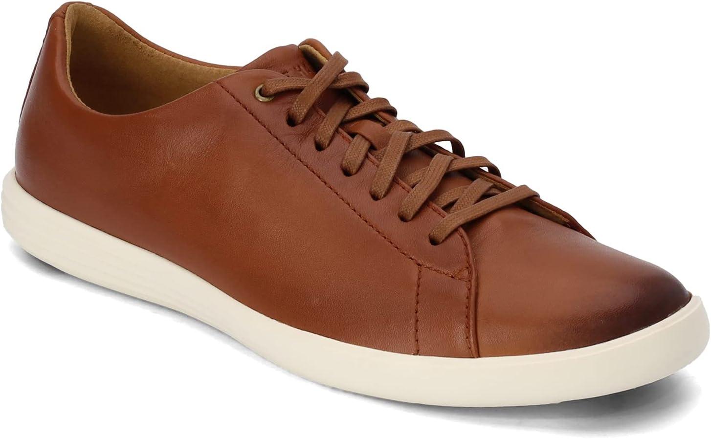 imageCole Haan Mens Grand Crosscourt Leather SneakersTan Leather Burnsh