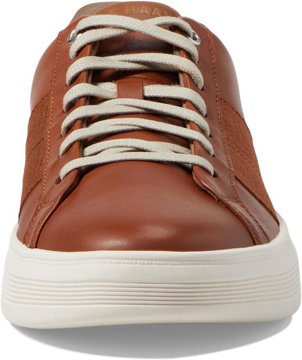 imageCole Haan Mens Grand Crosscourt Modern Perforated SneakersBritish TanGolden ToffeeIvory