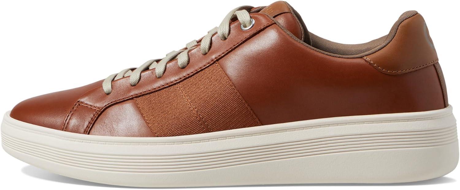 imageCole Haan Mens Grand Crosscourt Modern Perforated SneakersBritish TanGolden ToffeeIvory