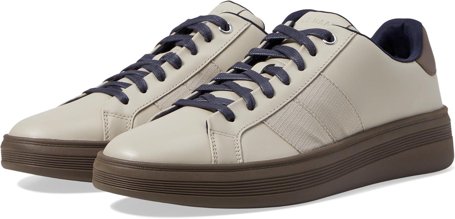 imageCole Haan Mens Grand Crosscourt Modern Perforated SneakersSilver LiningTruffle