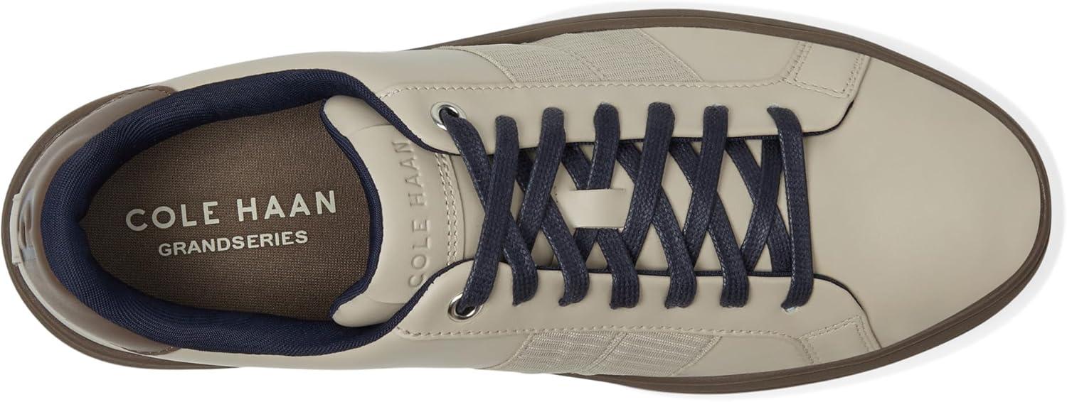 imageCole Haan Mens Grand Crosscourt Modern Perforated SneakersSilver LiningTruffle