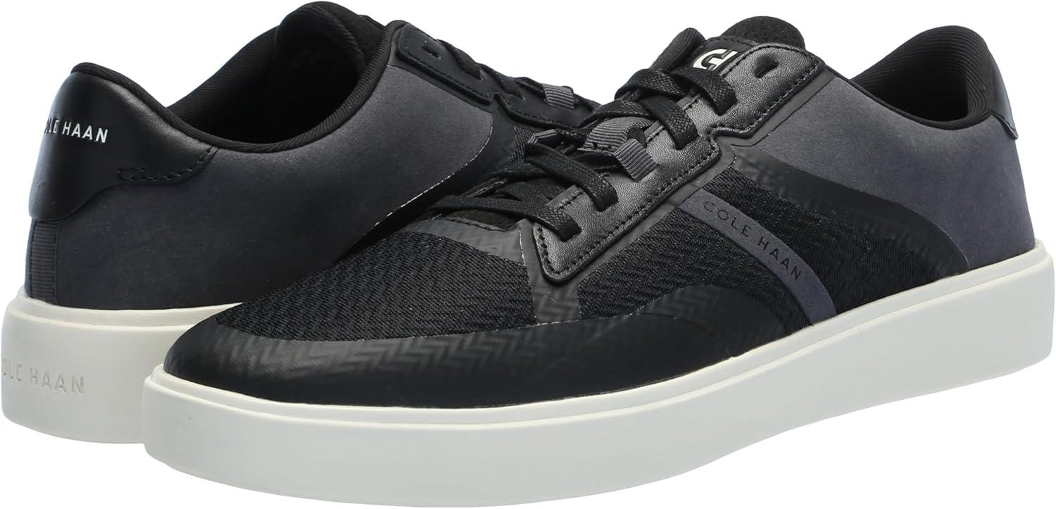 imageCole Haan Mens Grand Crosscourt Winner SneakerBlackGrayIvory