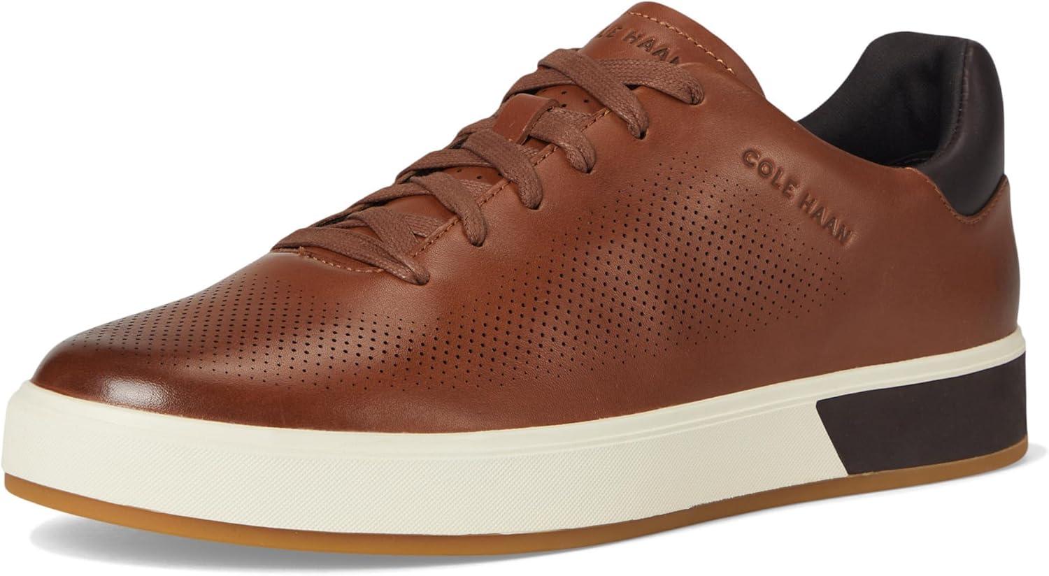 imageCole Haan Mens Grandpro Angleace SneakersBrtsh TnDk Choc