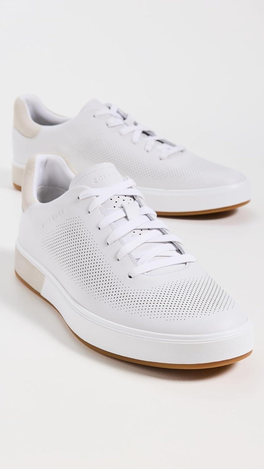 imageCole Haan Mens Grandpro Angleace SneakersOpt WhteSlvr Brch