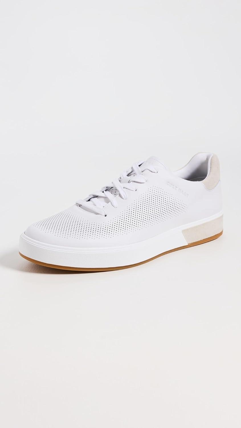 imageCole Haan Mens Grandpro Angleace SneakersOpt WhteSlvr Brch