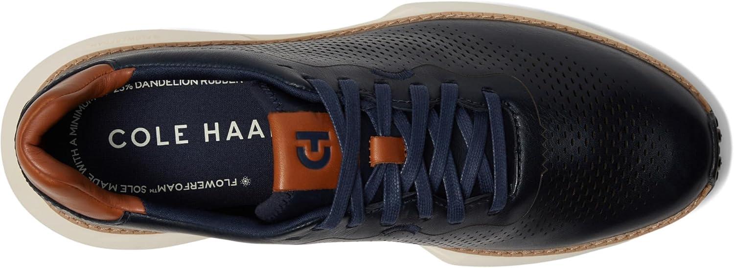 imageCole Haan Mens Grandpro Ashland Laser Perf SneakerNavy BlazerIvory