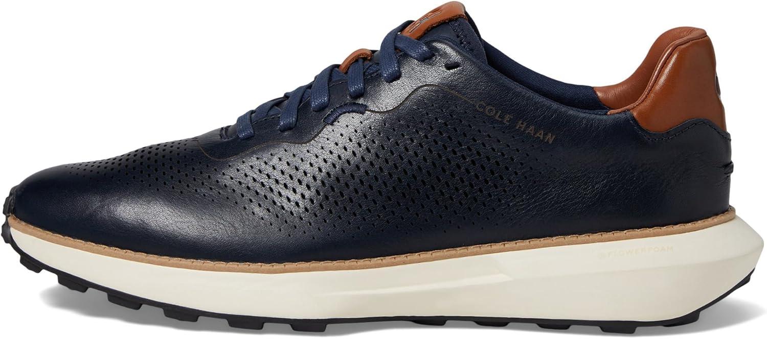imageCole Haan Mens Grandpro Ashland Laser Perf SneakerNavy BlazerIvory