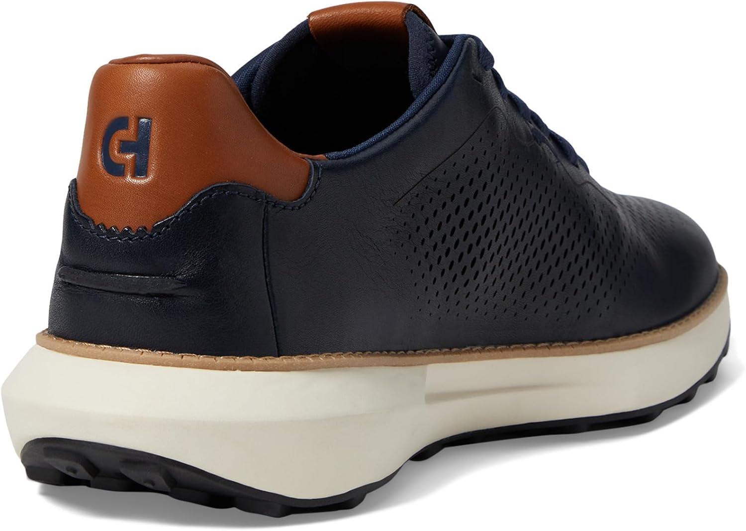 imageCole Haan Mens Grandpro Ashland Laser Perf SneakerNavy BlazerIvory