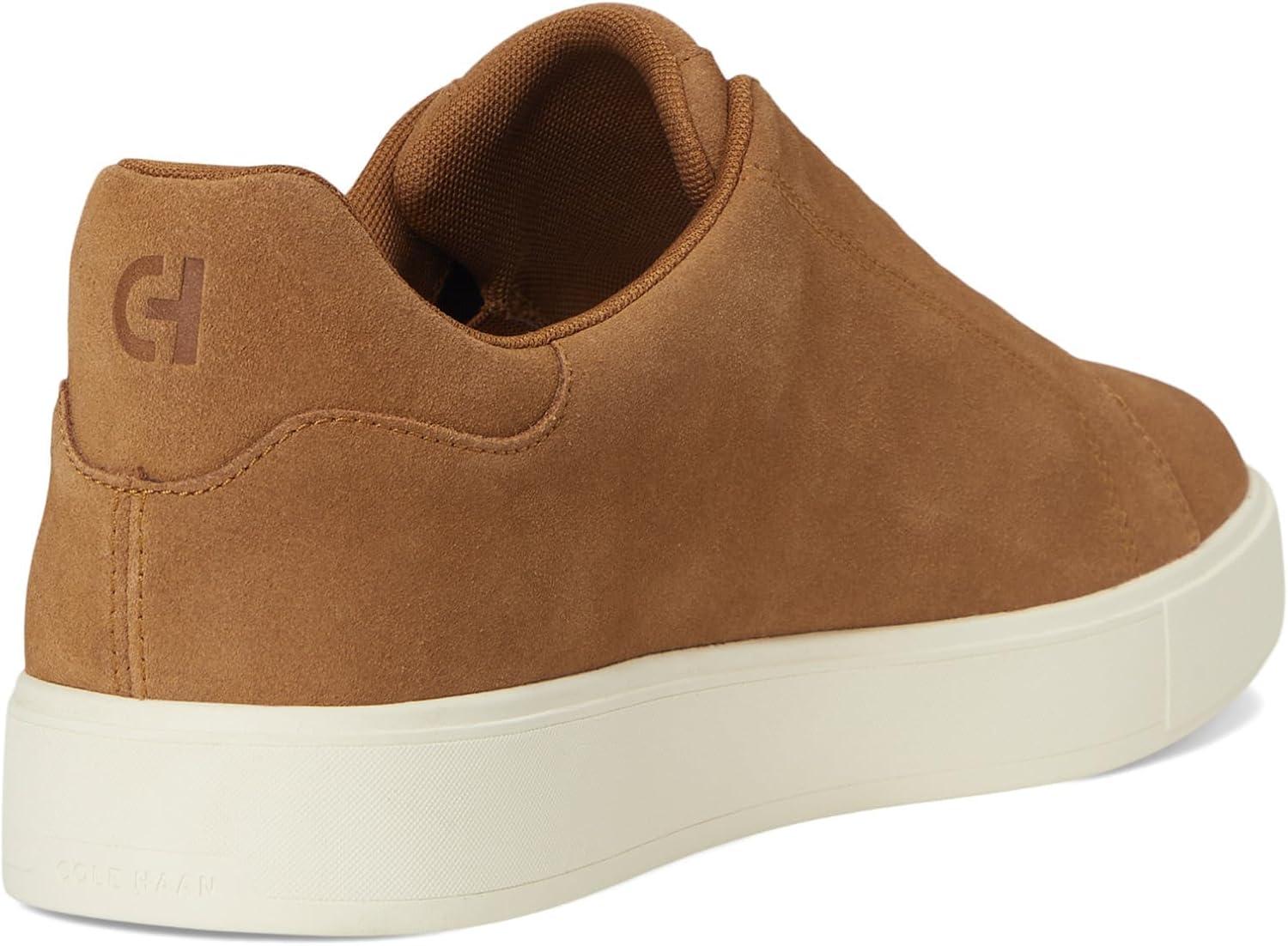 imageCole Haan Mens Grandpro Luxe Slipon SneakersGolden Toffee SuedeLight SesameIvory