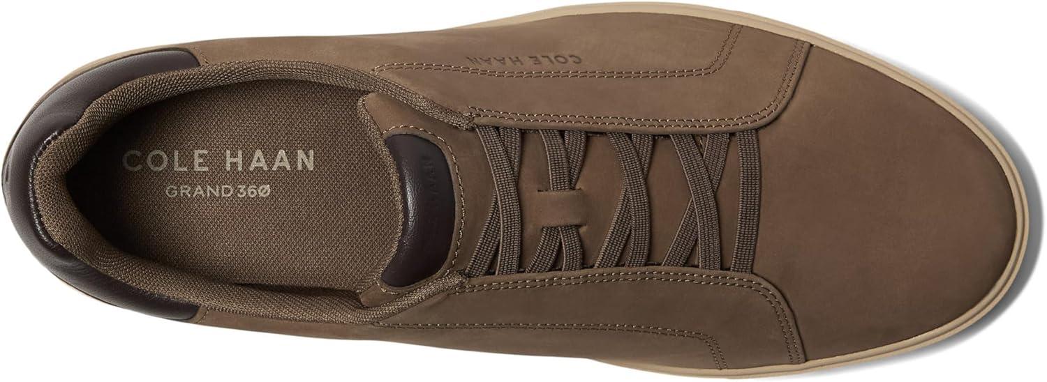 imageCole Haan Mens Grandpro Luxe Slipon SneakersMorel NubuckDark ChocolateOxford Tan