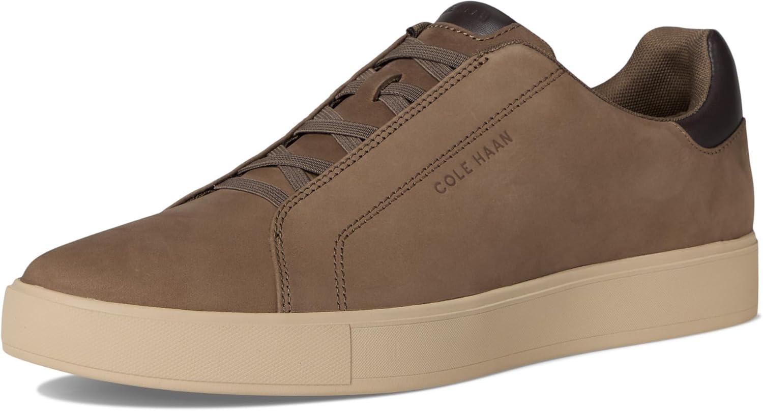 imageCole Haan Mens Grandpro Luxe Slipon SneakersMorel NubuckDark ChocolateOxford Tan