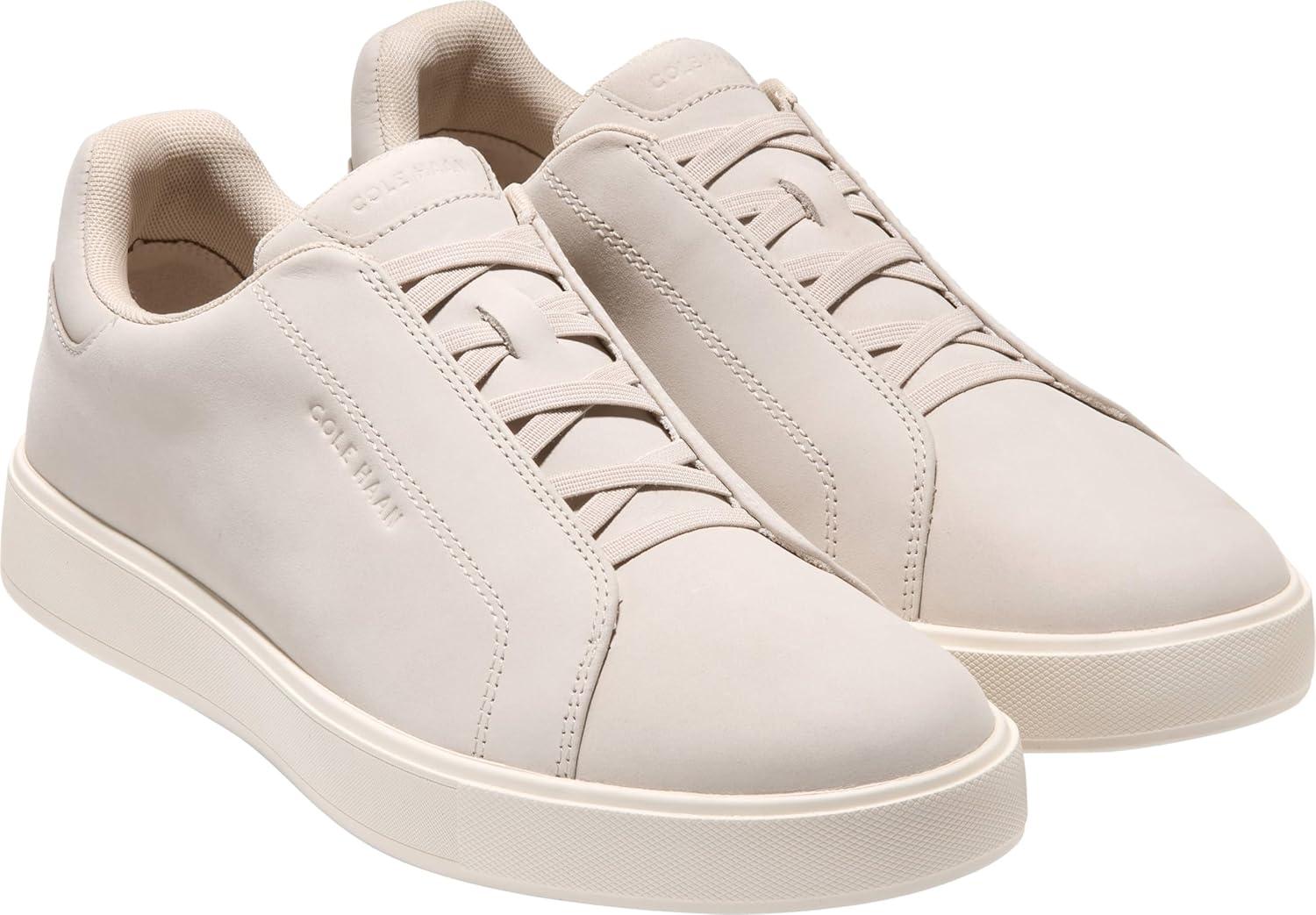 imageCole Haan Mens Grandpro Luxe Slipon SneakersSlvr Lning NbkIvr