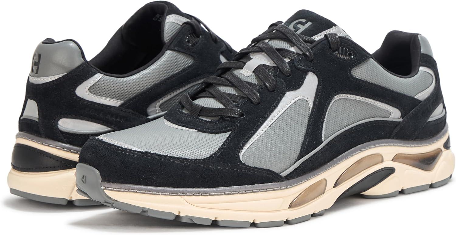 imageCole Haan Mens Grandpro Millenia Runners SneakerBlkLava SmkIvry