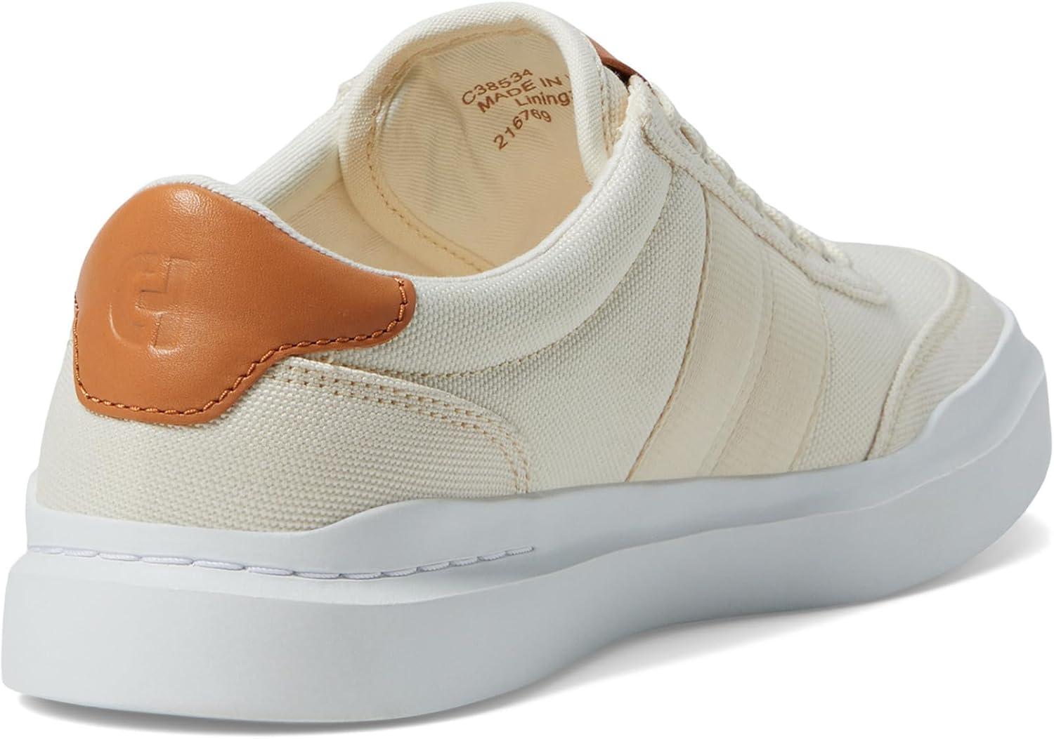 imageCole Haan Mens Grandpro Rally Canvas Ii SneakerIvoryNat TanWht