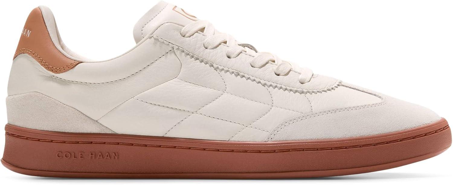 imageCole Haan Mens Grandpro Rally Canvas Ii SneakerIvoryNatural TanRedwood