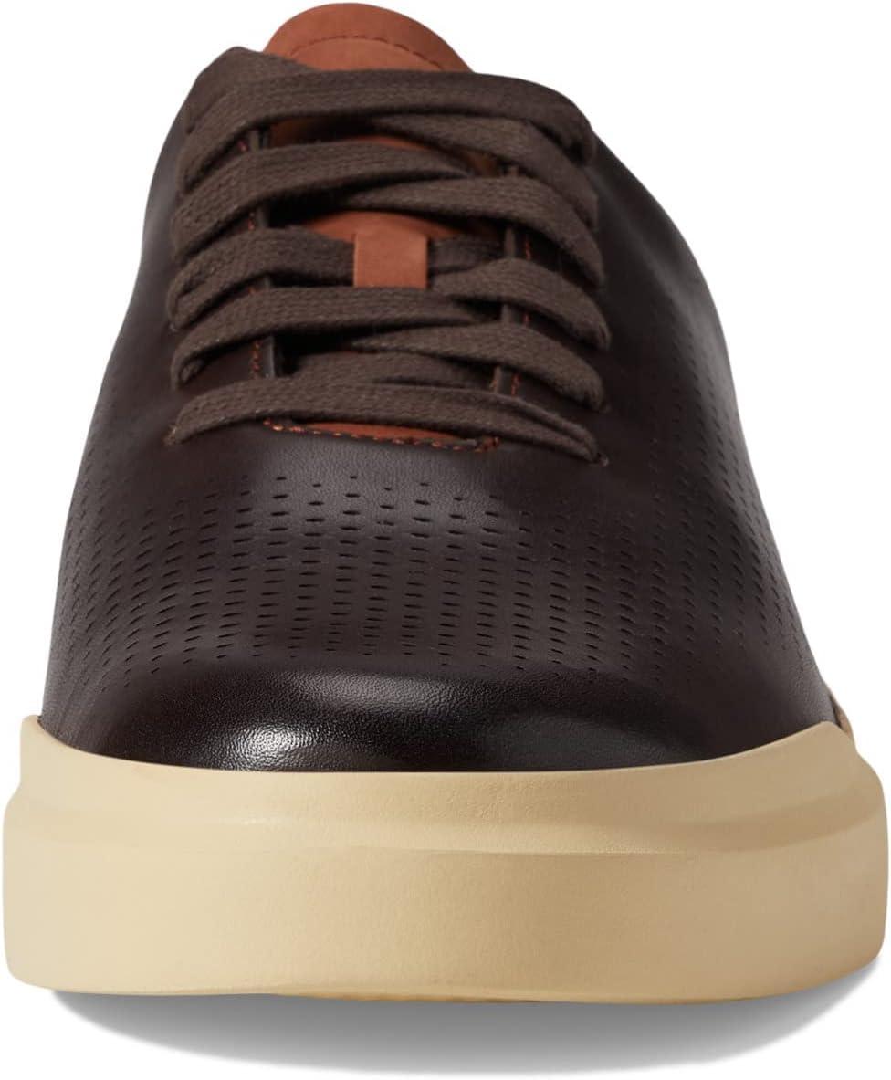 imageCole Haan Mens Grandpro Rally Laser Cut SneakerChestnut Dark Chocolate