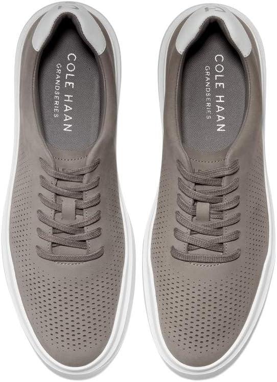 imageCole Haan Mens Grandpro Rally Laser Cut SneakerIronstoneOptic White
