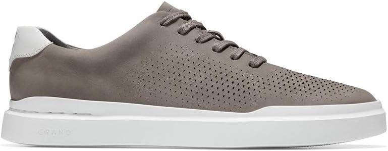 imageCole Haan Mens Grandpro Rally Laser Cut SneakerIronstoneOptic White
