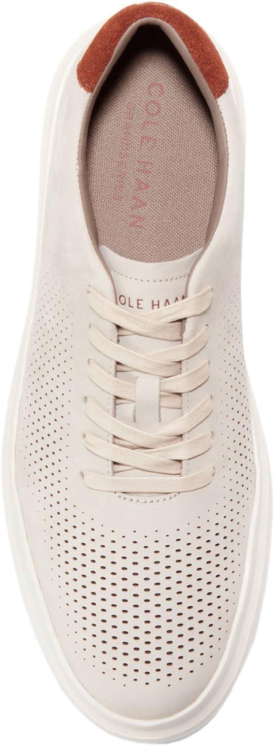 imageCole Haan Mens Grandpro Rally Laser Cut SneakerSlvr Lng NbkIvory