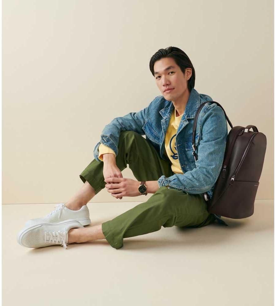 imageCole Haan Mens Grandpro Rally Laser Cut SneakerWhite