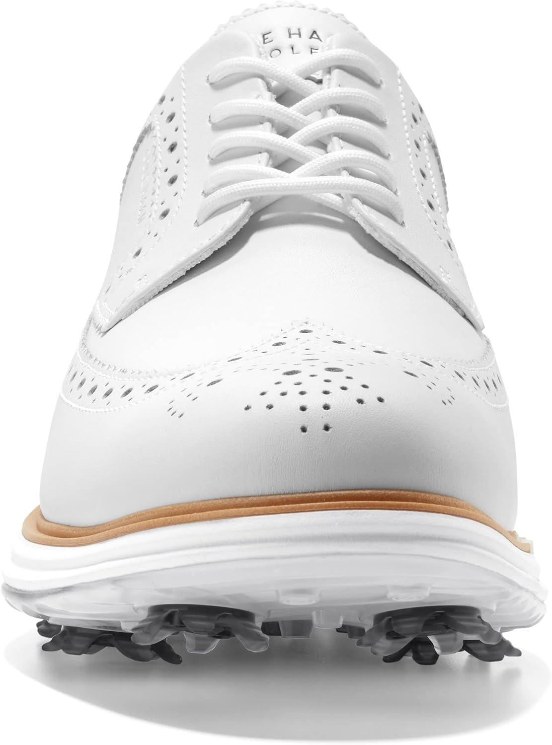 imageCole Haan Mens Original Grand Tour Golf Waterproof SneakerOptic WhiteNatura