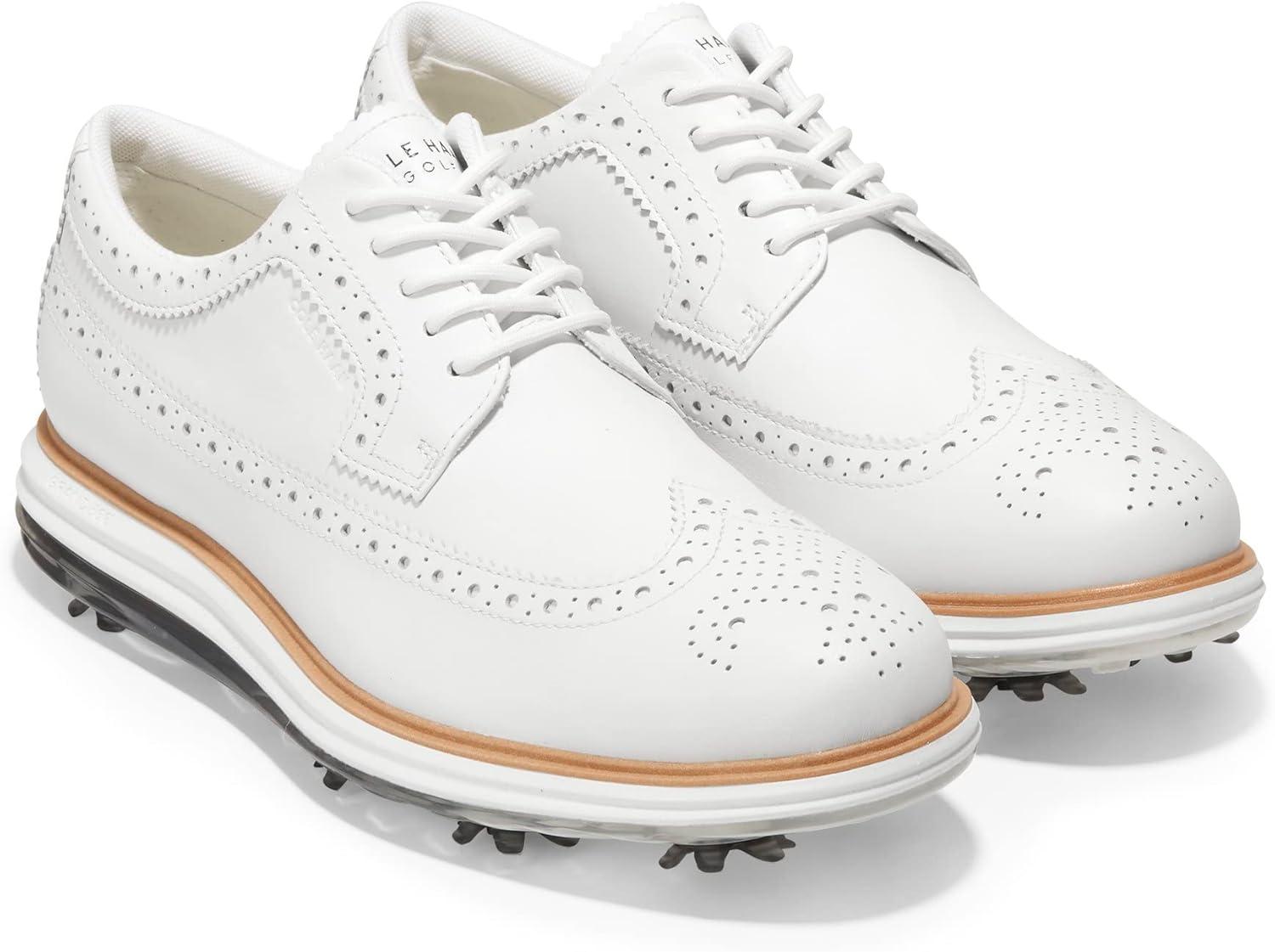imageCole Haan Mens Original Grand Tour Golf Waterproof SneakerOptic WhiteNatura
