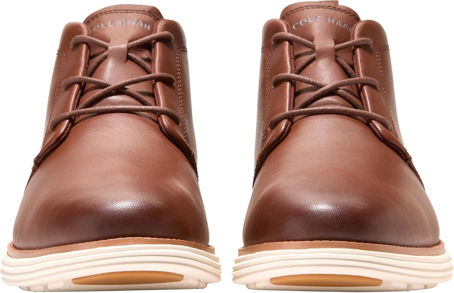 imageCole Haan Mens Originalgrand Remastered Waterproof Chukka BootWoodburyIvory