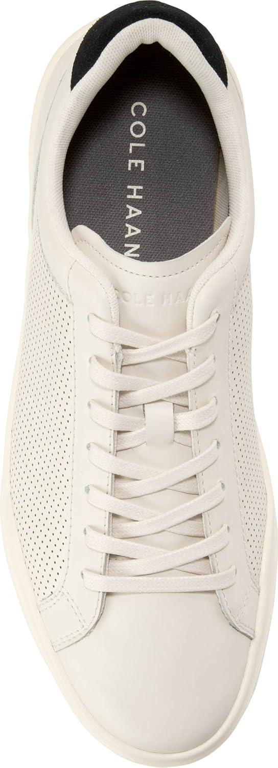 imageCole Haan Mens ShoesGrand Crosscourt Modern Perforated LacetoToe Lightweight Leather SneakerIvryBlkIvry