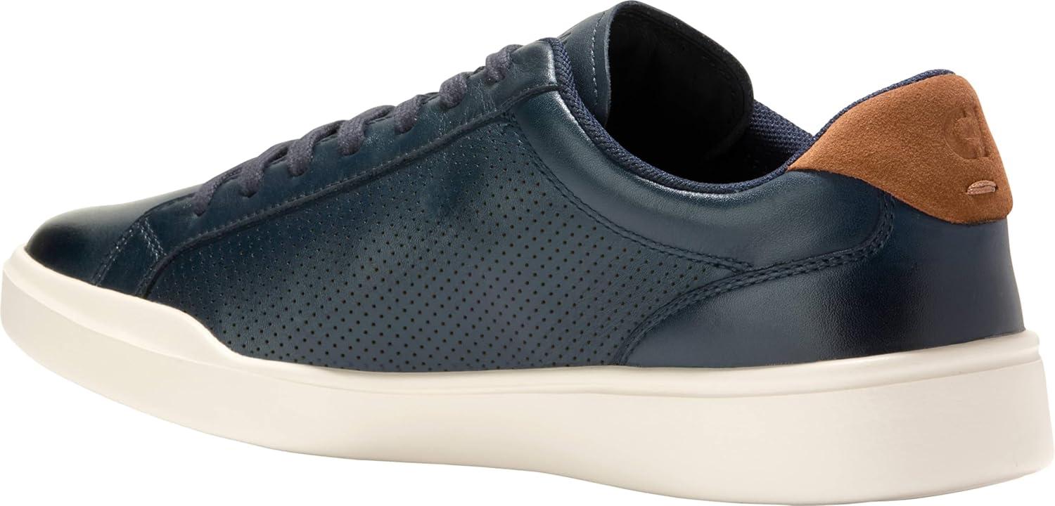 imageCole Haan Mens ShoesGrand Crosscourt Modern Perforated LacetoToe Lightweight Leather SneakerNavy BlzrBrtsh Tn
