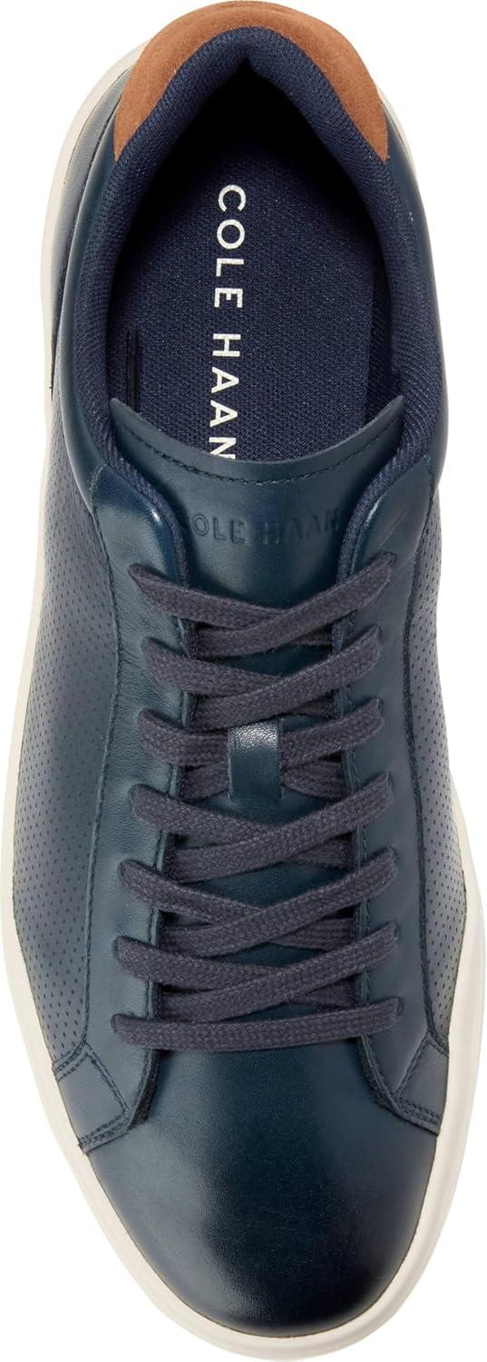 imageCole Haan Mens ShoesGrand Crosscourt Modern Perforated LacetoToe Lightweight Leather SneakerNavy BlzrBrtsh Tn