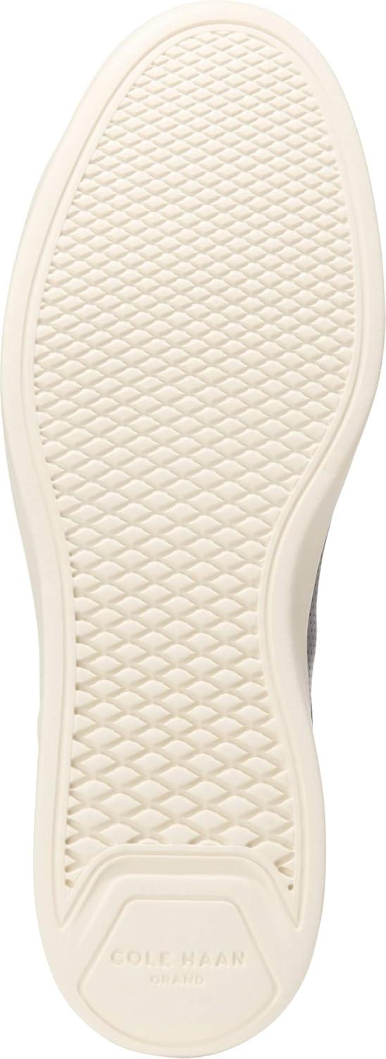 imageCole Haan Mens ShoesGrand Crosscourt Modern Perforated LacetoToe Lightweight Leather SneakerQt ShadeBlkIvry