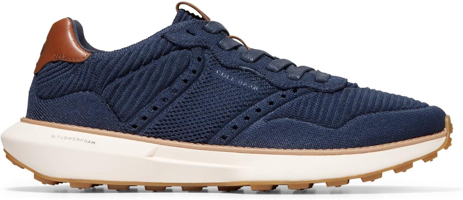 imageCole Haan Mens Zerogrand All Day Runner SneakerNavyBrit TanIvry