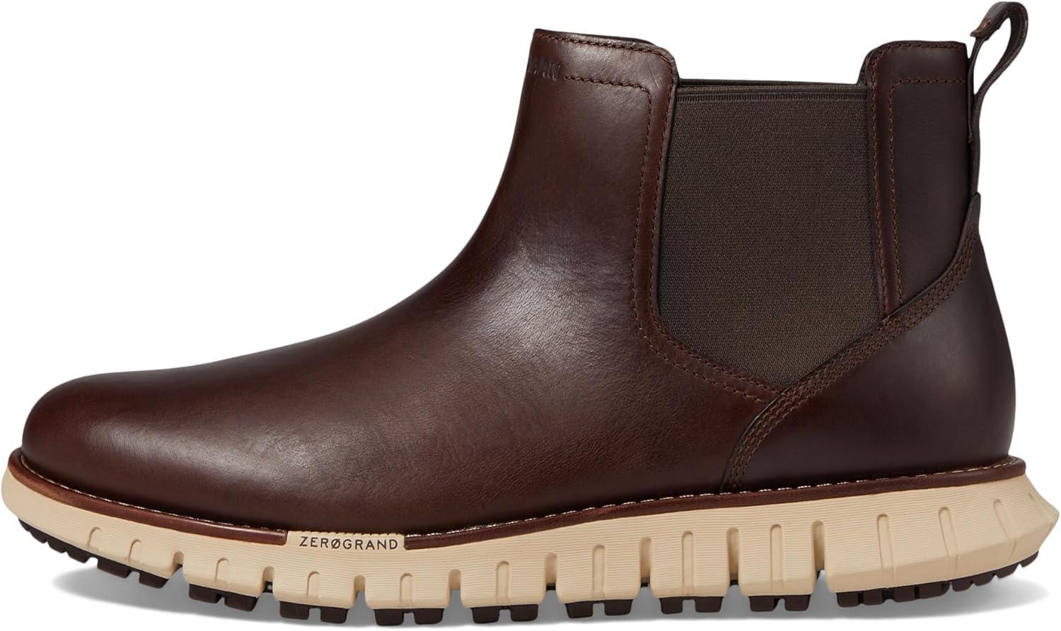 imageCole Haan Mens Zerogrand Remastered Waterproof Chelsea BootDk CoffeeOx Tan