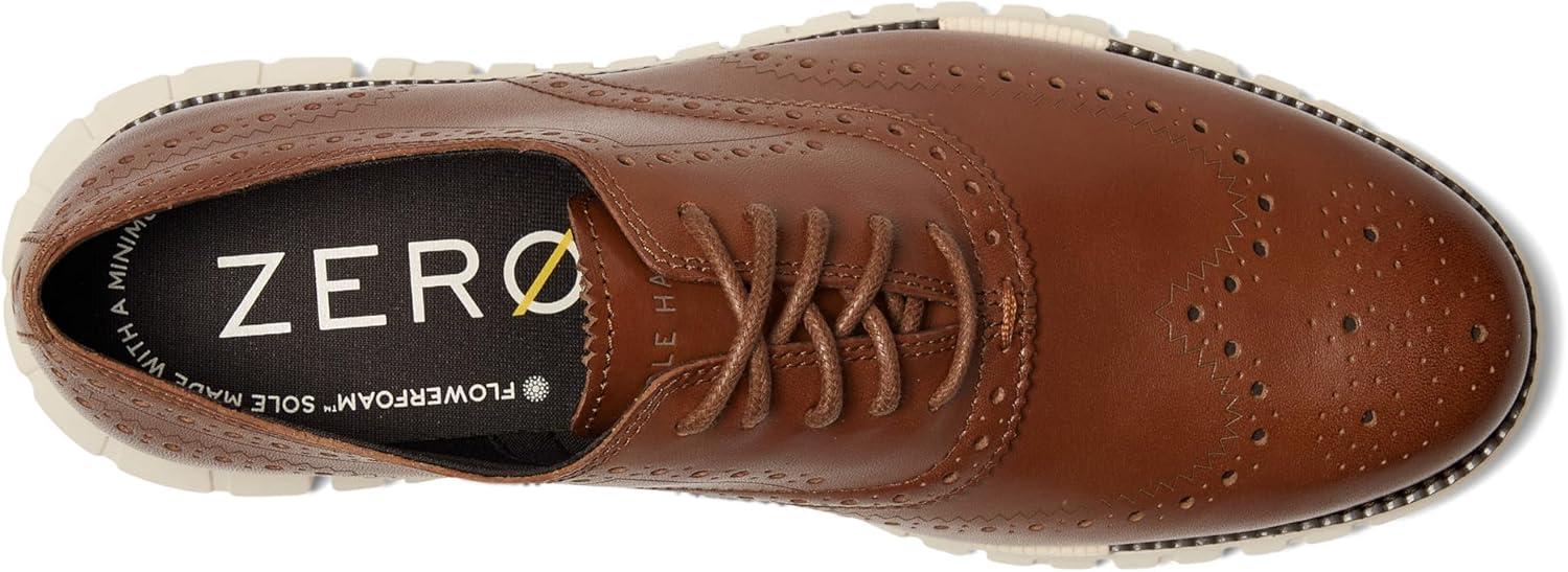 imageCole Haan Mens Zerogrand Remastered Wingtip OxfordsBritish TanIvory