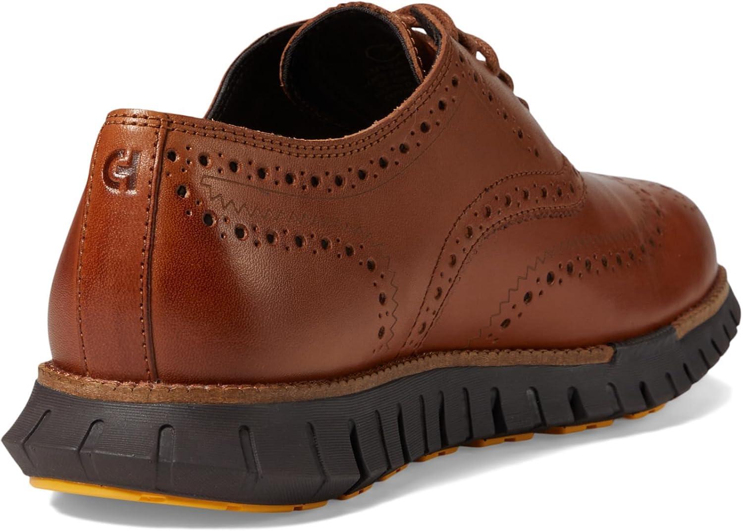 imageCole Haan Mens Zerogrand Remastered Wingtip OxfordsBritish TanJava