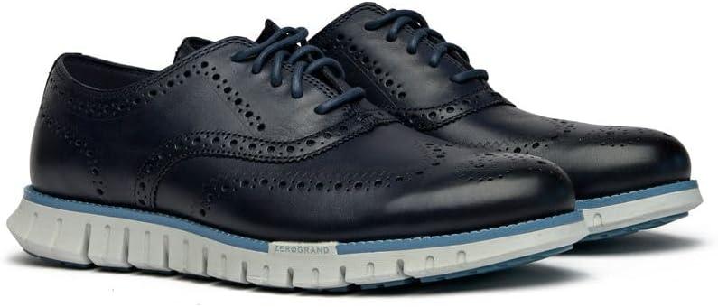 imageCole Haan Mens Zerogrand Remastered Wingtip OxfordsNavy BlazerFaded DenimHarbor Mist