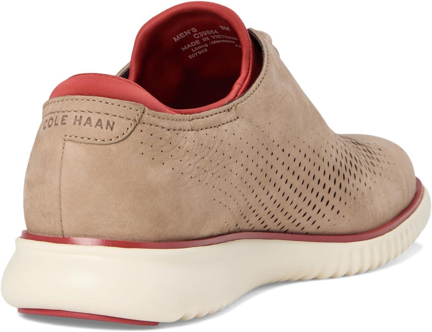 imageCole Haan Mens Zerogrand Wing OxfordDark Latte NubuckCinnabar