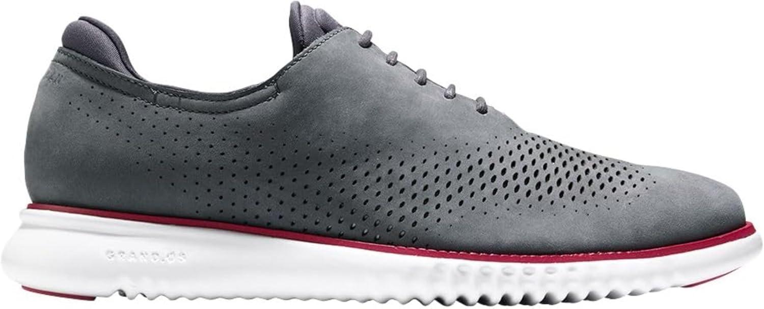 imageCole Haan Mens Zerogrand Wing OxfordGray PinstrpeWht