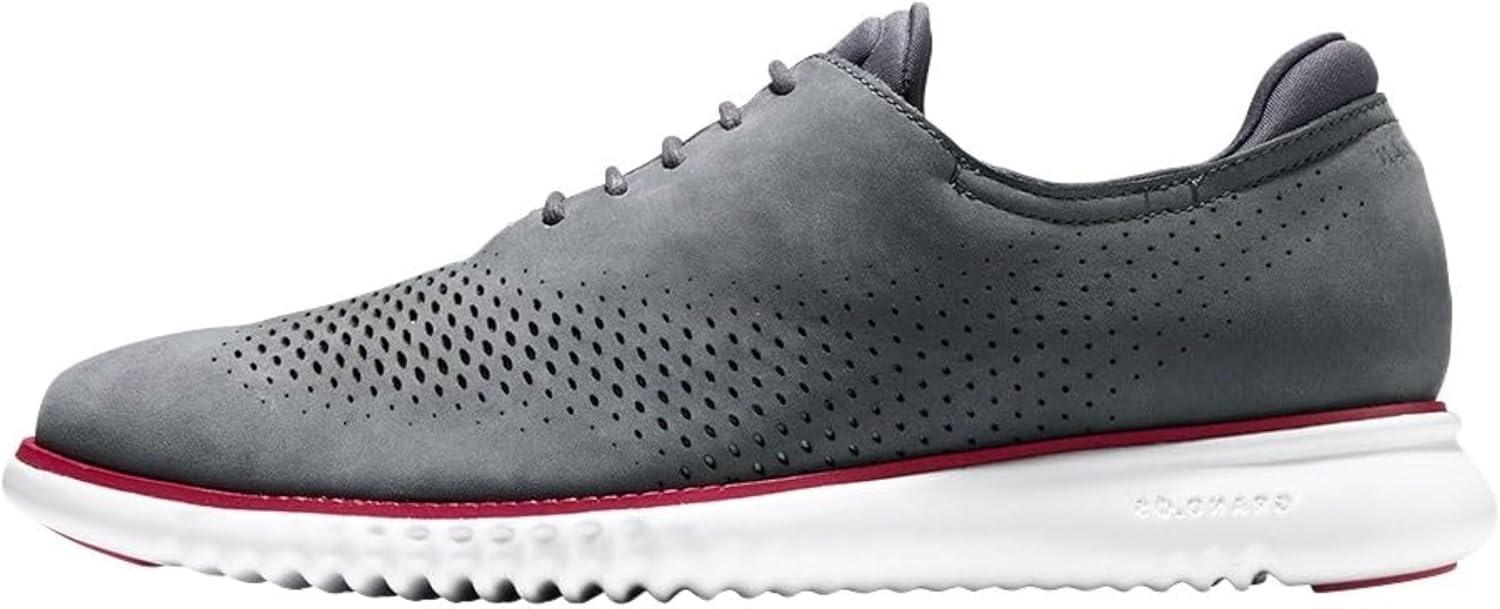 imageCole Haan Mens Zerogrand Wing OxfordGray PinstrpeWht