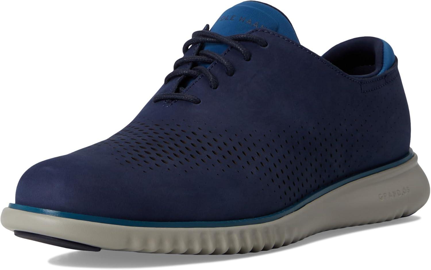 imageCole Haan Mens Zerogrand Wing OxfordMidnight Moon NubuckDark Blue
