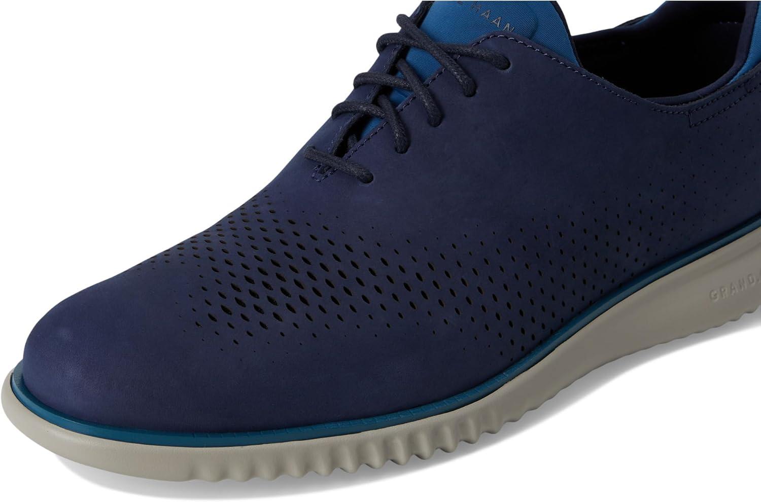 imageCole Haan Mens Zerogrand Wing OxfordMidnight Moon NubuckDark Blue