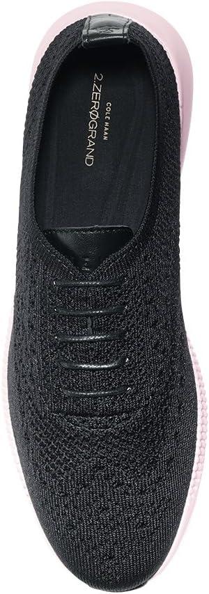 imageCole Haan Womens 2Zerogrand Stitchlite Oxford WinterizedBlack KnitLeatherPale Lilac