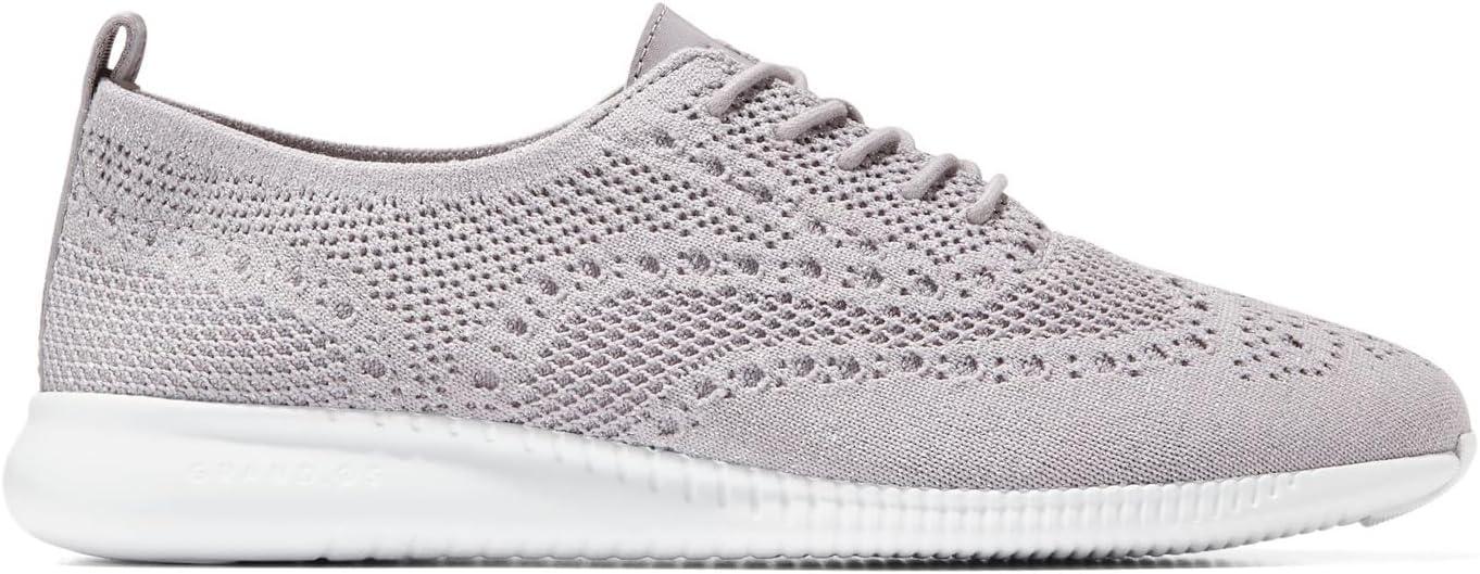 imageCole Haan Womens 2Zerogrand Stitchlite Oxford WinterizedDapple GraySilver Metallic KnitOptic White