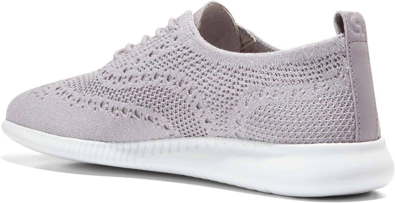 imageCole Haan Womens 2Zerogrand Stitchlite Oxford WinterizedDapple GraySilver Metallic KnitOptic White